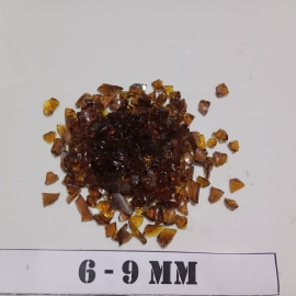 ĐÁ THỦY TINH MÀU NÂU ĐẬM SIZE 6-9MM